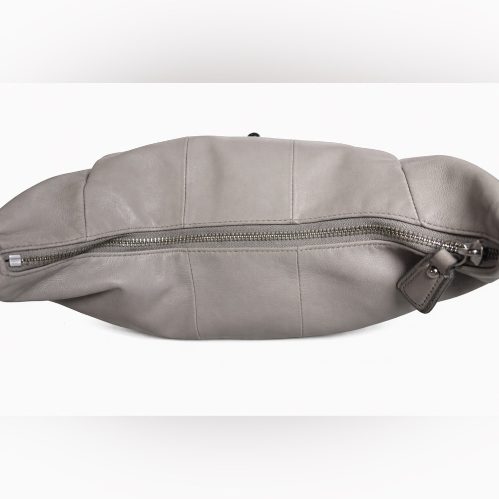 Coach Kristin SOFT Leather Hobo Champagne Taupe Grey Convertible Crossbody Bag - Picture 5 of 13